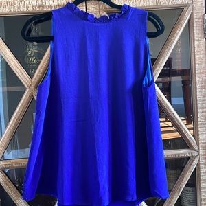 Royal Blue sleeveless blouse - medium